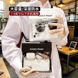 大容量手機防水袋可觸控螢幕遊泳潛水漂流溫泉海邊拍照女斜背防水套包