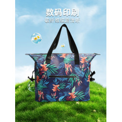 沙灘手提包數碼印刷防水行李包短途旅行手挎包遊泳戶外溯谿漂流袋