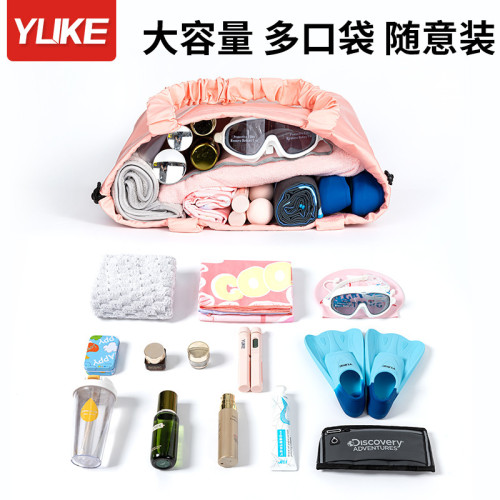 遊泳包乾濕分離女防水後後背包泳衣收納袋旅行沙灘泳包瑜珈包健身