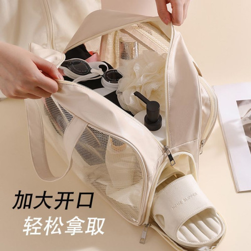 遊泳收納包防水大容量洗漱包乾濕分離泳衣沙灘包運動健身袋化妝包