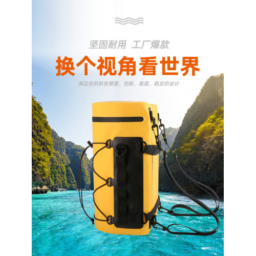 塗層戶外雙肩防水包溯谿包漂流防水袋 戶外漂流防水桶包登山包