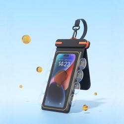 手機防水袋可觸控螢幕遊泳潛水透明密封袋掛繩掛脖防水手機套裝備