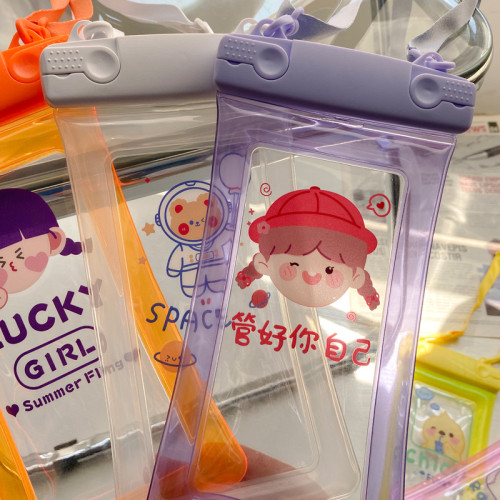 手機防水袋可觸控螢幕遊泳溫泉潛水遊泳館水上樂園防水手機套外賣專用