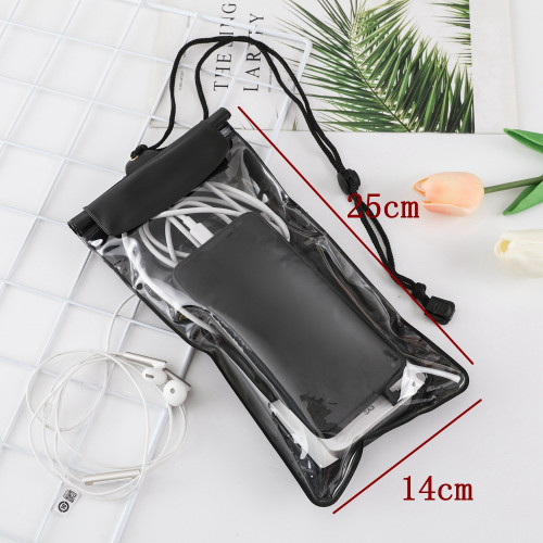 專用外賣手機防水袋密封大號透明防水手機套帶耳機線可充電防水袋