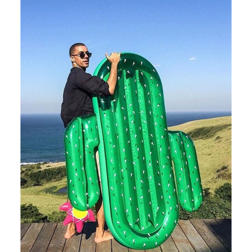 充氣仙人掌浮排 成人水上浮床 大號成人水上坐騎漂浮墊
