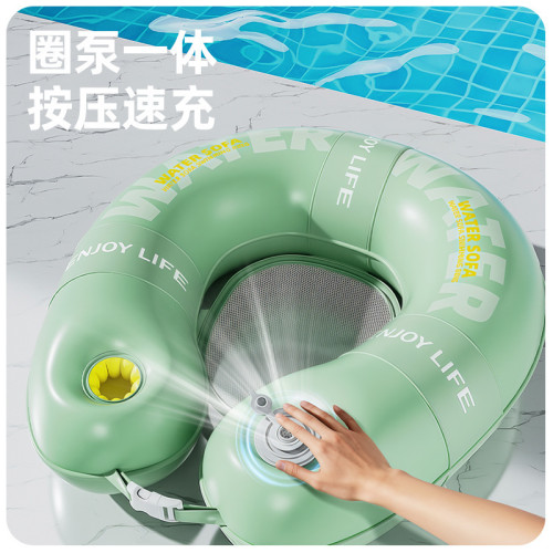 成人充氣浮排加厚戶外水上吊床成人浮排夏日清涼水上沙發