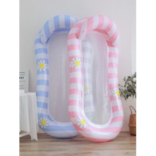 遊泳浮床浮圈水上充氣浮排成人女士戯水玩具浮椅大人遊泳圈床躺椅