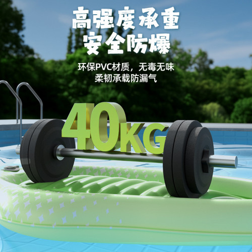 沖浪板兒童加厚按壓式充氣戯水浮排帶把手小孩遊泳圈浮板滑水板批