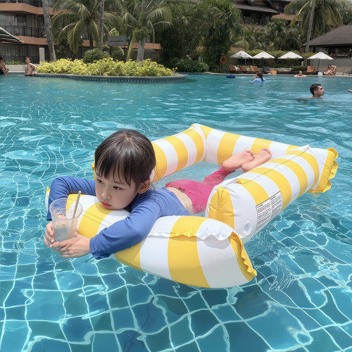 浮排充氣浮排水上充氣漂浮網床浮圈浮躺椅加厚可折疊浮排浮床