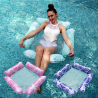 充氣床大人浮排男女遊泳裝備水上充氣漂浮躺椅加厚遊泳圈網床浮床