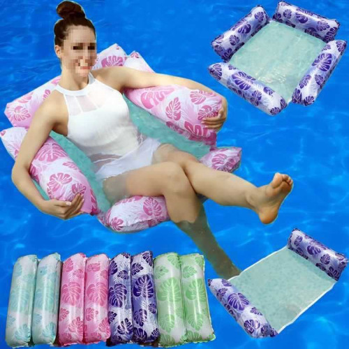 充氣床大人浮排男女遊泳裝備水上充氣漂浮躺椅加厚遊泳圈網床浮床