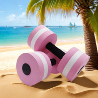 EVA水上浮板遊泳裝備男女水中瑜珈健身運動啞鈴水上漂浮玩具啞鈴