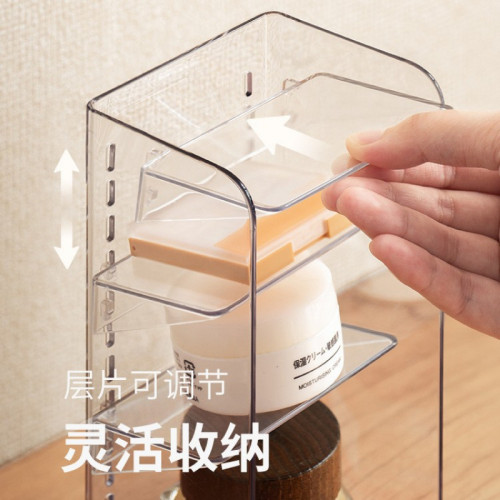 懶角落鏡櫃收納盒抽屜化妝品面膜口紅置物架桌面衛生間浴室洗漱台