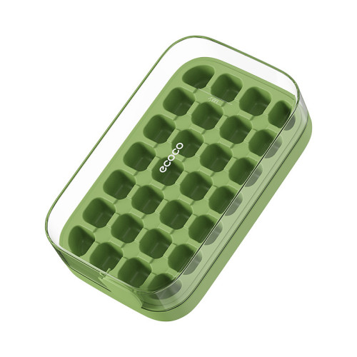 ecoco冰塊模具食品級定量按壓式冰格家用冰箱自製冰盒凍冰塊神器
