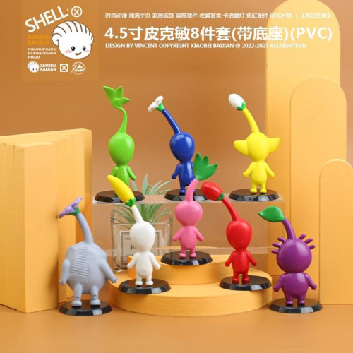 purplepikminplush皮克敏公仔手辦玩偶模型裝飾桌面擺件 purplepikminplush皮克敏公仔手辦玩偶模型裝飾桌面擺件