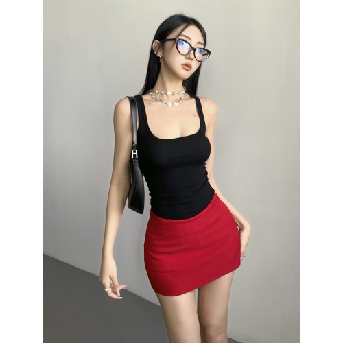 性感mini裙辣妹低腰A字裙春秋新款防走光包臀緊身超短半身裙褲裙