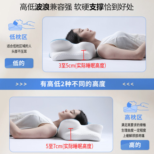 新品慢廻彈記憶棉枕頭酒店家用呵護頸椎枕助睡眠記憶枕頭禮品