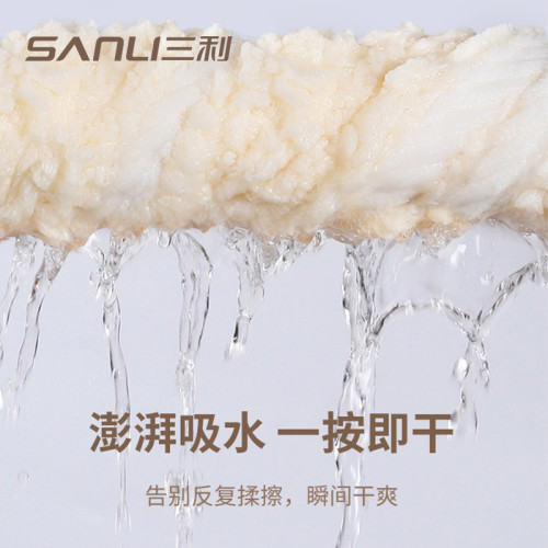 三利毛巾新款雲朵格毛巾洗臉巾金龜絨吸水不易掉毛包邊面巾洗澡巾