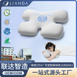 新款頸椎枕護頸枕家用宿捨異形枕記憶滌棉護肩枕側睡枕頭