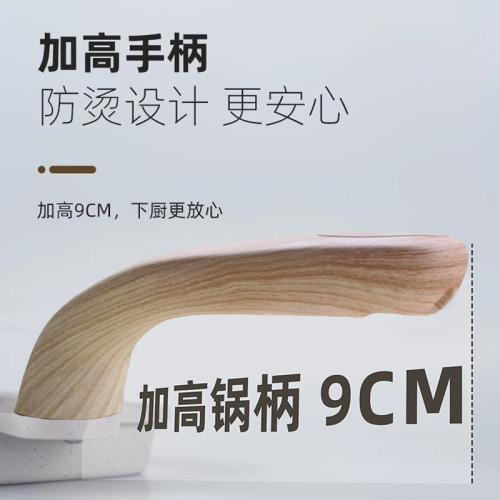 嚴選麥飯石煎蛋鍋加大三合一早餐鍋多功能不沾鍋牛排煎鍋平底鍋 嚴選麥飯石煎蛋鍋加大三合一早餐鍋多功能不沾鍋牛排煎鍋平底鍋