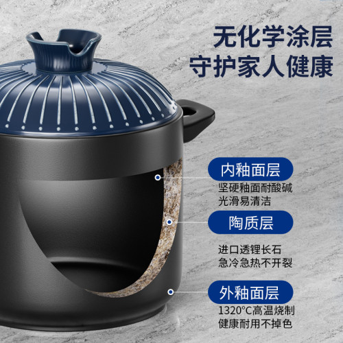 嚴選砂鍋湯鍋石鍋家用瓦斯耐高溫乾燒陶瓷煲湯小沙鍋煤灶瓦斯爐款 嚴選砂鍋湯鍋石鍋家用瓦斯耐高溫乾燒陶瓷煲湯小沙鍋煤灶瓦斯爐款