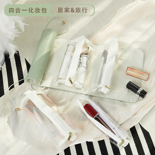 手拿四合一化妝包旅行攜帶可拆卸化妝品收納包印刷禮品手提