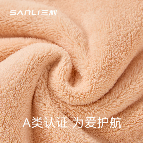 三利毛巾珊瑚絨乾髮帽女吸水洗漱浴帽帽加厚加大家用情侶包頭巾