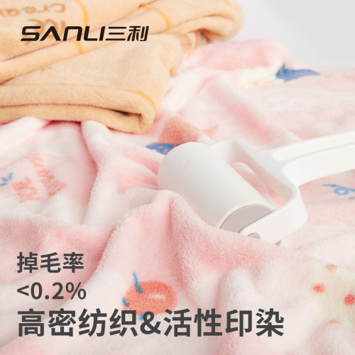 三利毛巾珊瑚絨毛巾成人洗臉巾寶寶大擦手巾兒童家用毛巾印花面巾