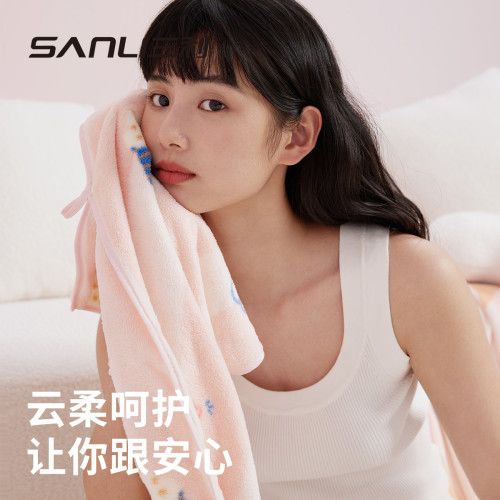 三利毛巾珊瑚絨毛巾成人洗臉巾寶寶大擦手巾兒童家用毛巾印花面巾