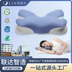 新品蝶翼枕深睡眠記憶枕護頸椎慢廻彈記憶棉枕頭成人零壓感側睡枕