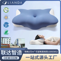 新品記憶棉枕頭深睡枕護頸枕夏季冰絲面料記憶枕護頸椎助睡眠枕頭