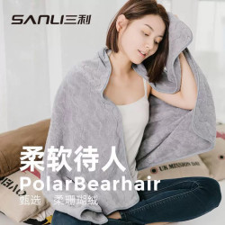 三利毛巾珊瑚絨浴巾超細纖維大浴巾美容美髮用巾成人水波紋洗澡巾