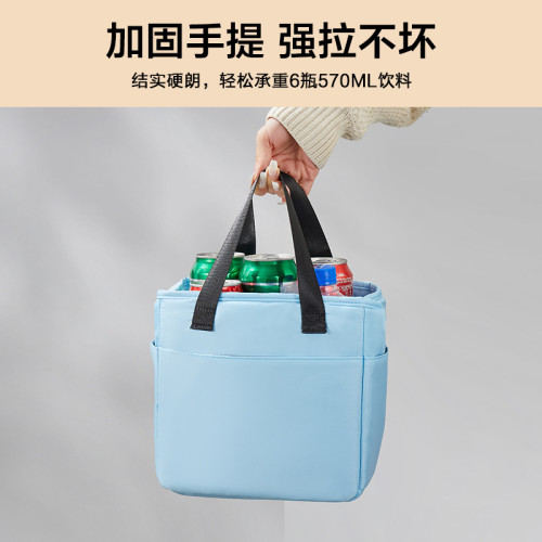 冬天加厚保溫餐包簡約手提便當袋通勤飯盒時尚保溫包防水帆布冰包 冬天加厚保溫餐包簡約手提便當袋通勤飯盒時尚保溫包防水帆布冰包