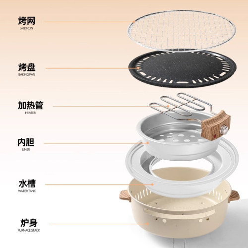 嚴選圍爐煮茶電烤爐火爐套裝電碳兩用器具電燒烤爐家用圍聚烤肉爐