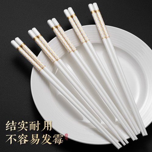 新款陶瓷筷子家用高檔抗菌防霉易清洗無漆不髮霉耐高溫防滑中式快 新款陶瓷筷子家用高檔抗菌防霉易清洗無漆不髮霉耐高溫防滑中式快
