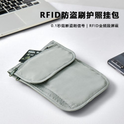 護照證件包貼身隱形防水RFID防盜腰包出國旅行錢收納斜後後背包