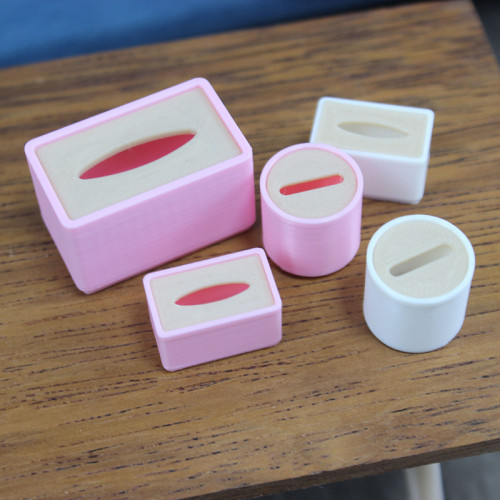 1：12分娃娃屋dollhouse仿真紙巾盒微縮抽紙盒模型迷你紙巾收納盒