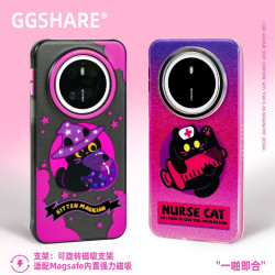 寄居蟹魔法貓適用華爲手機殼mate70pro保護套pura80ultra磁吸支架