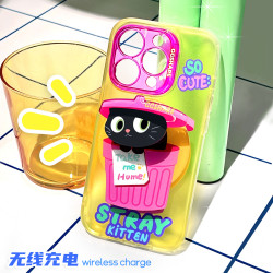 寄居蟹流浪貓iPhone17蘋果16手機殼帶磁吸支架手腕繩磁吸多功能