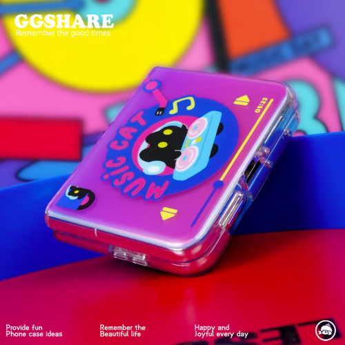 GGSHARE華爲PuraX摺疊螢幕手機殼原創保護套帶磁吸支架磨砂可愛卡通