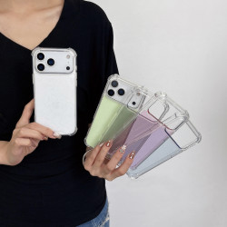 高顔值女款蘋果手機殼17pro透黑15promax全包iphone15手機殼防摔