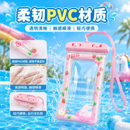手機防水袋可觸控螢幕遊泳氣囊漂流水上樂園潑水潛水專用袋防水手機套