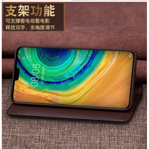 適用於華爲mate30手機套mate30pro真皮手機套商務智能皮套防摔