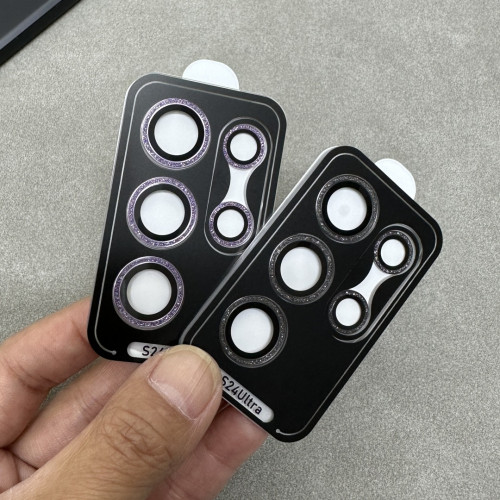 適用三星S24Ultra閃粉高鋁電鍍AR增透鏡頭膜S24+閃鑽攝影機保護貼