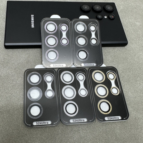 適用三星S24Ultra閃粉高鋁電鍍AR增透鏡頭膜S24+閃鑽攝影機保護貼