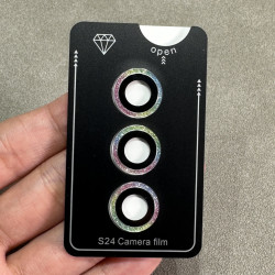 適用三星S24ultra閃粉鏡頭膜S23plus攝影機AR增透金屬定位款貼膜