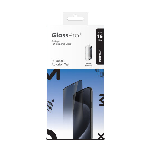 MOMAX摩米士iPhone16Promax貼膜防媮窺膜適用於蘋果16全屏鋼化膜