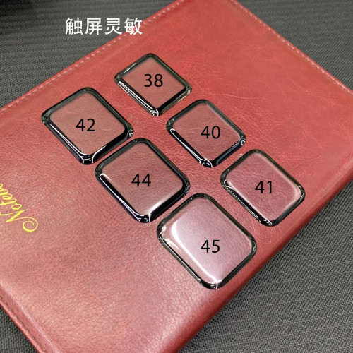適用蘋果iwatchS12 iwatch11代7代3D玻璃曲面全膠玻璃保護貼膜