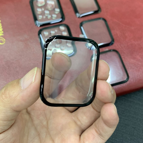適用蘋果iwatchS12 iwatch11代7代3D玻璃曲面全膠玻璃保護貼膜