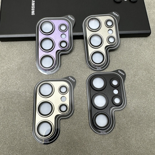 適用三星S24ultra一體鎧甲磨砂鏡頭膜GalaxyS24+後攝影機保護膜